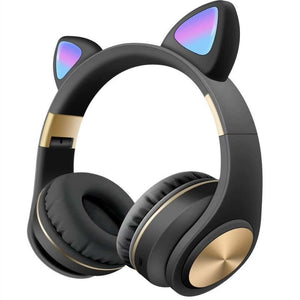 Casque Bluetooth Sans fil avec Oreilles de Chat - Vraiment-chat