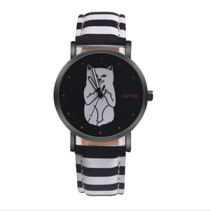 Montre de Chat qui fait un Doigt - Vraiment-chat