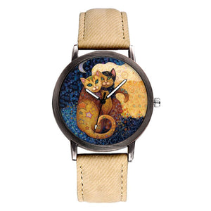 Montre Couple de Chats style Klimt - Vraiment-chat