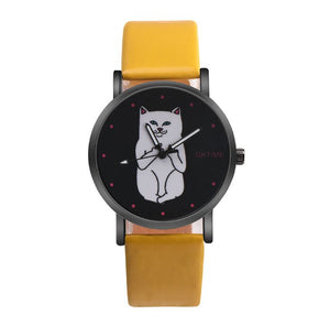 Montre de Chat qui fait un Doigt - Vraiment-chat