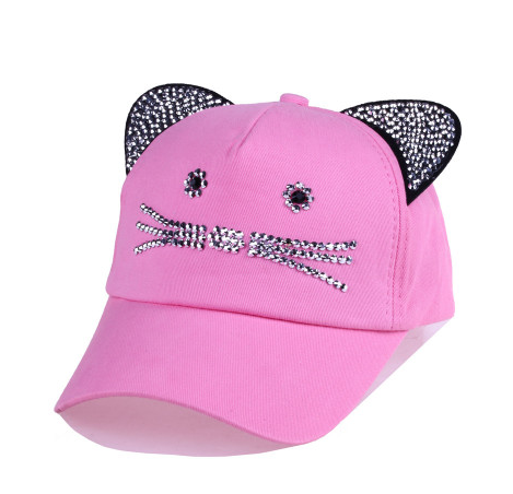 Casquette Enfant avec Oreilles de chat et paillettes - Vraiment-chat