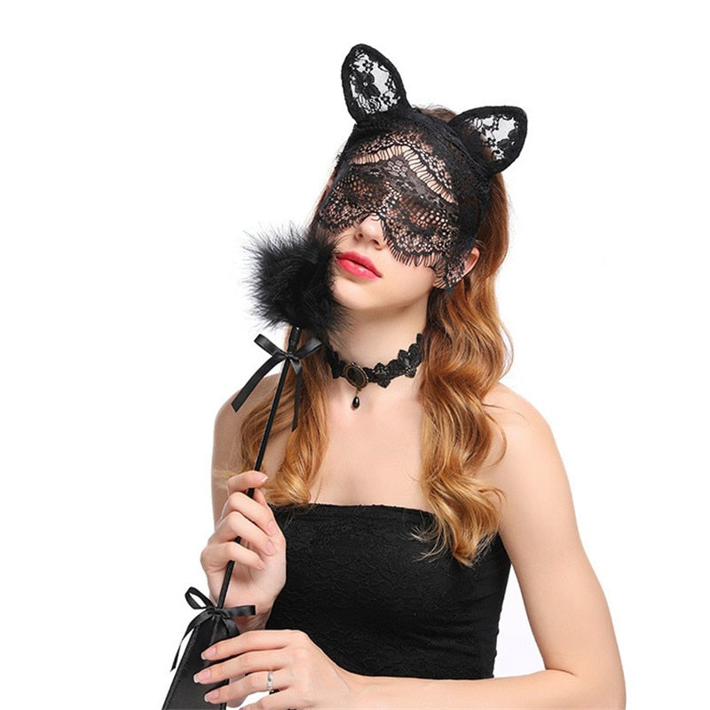 Masque en Dentelle Chat - Vraiment-chat