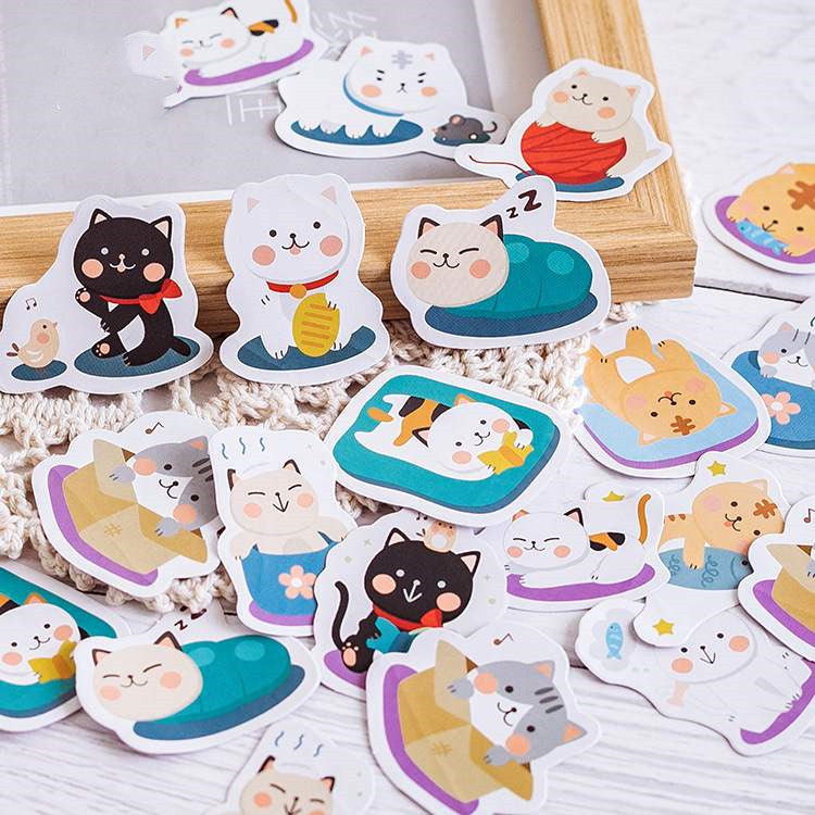 Stickers Mignons Chat x 45 - Vraiment-chat