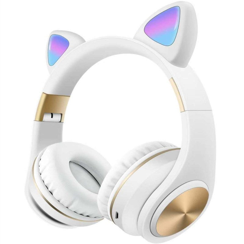 Casque Bluetooth Sans fil avec Oreilles de Chat - Vraiment-chat