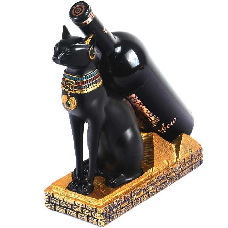 Porte Bouteille Chat Egyptien - Vraiment-chat