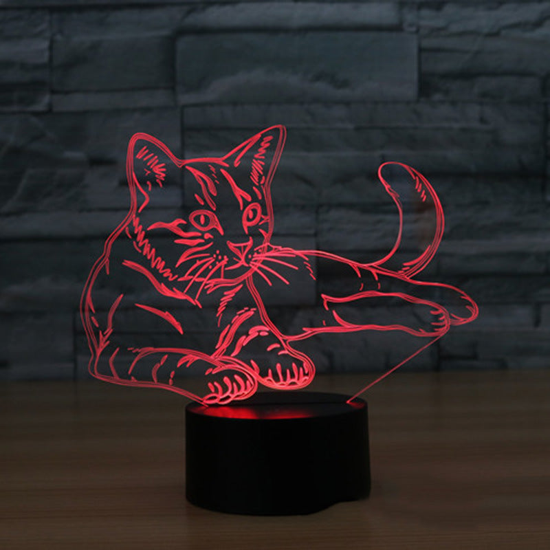 Lampe LED 3D Chat - Vraiment-chat