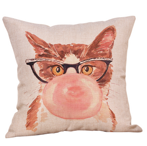 Housse de Coussin avec Imprimé Chat - Vraiment-chat