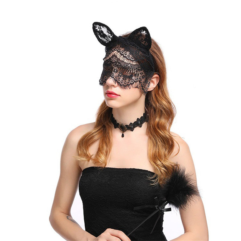 Masque en Dentelle Chat - Vraiment-chat