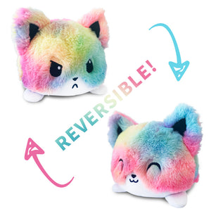 Peluche Réversible Chat Rainbow - Vraiment-chat