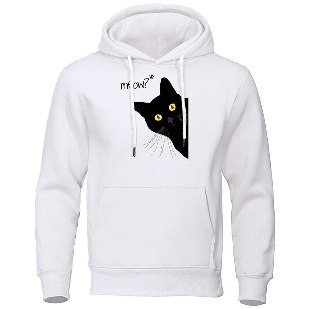 Sweat Chat Noir Curieux - Vraiment-chat