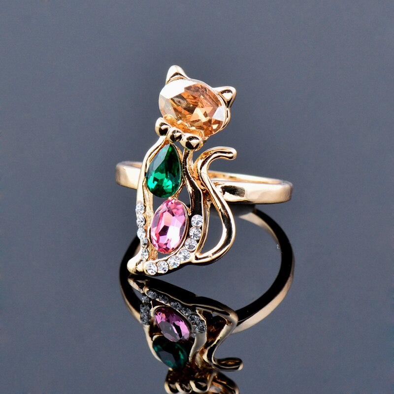 Bague de Chat en Cristal - Vraiment-chat