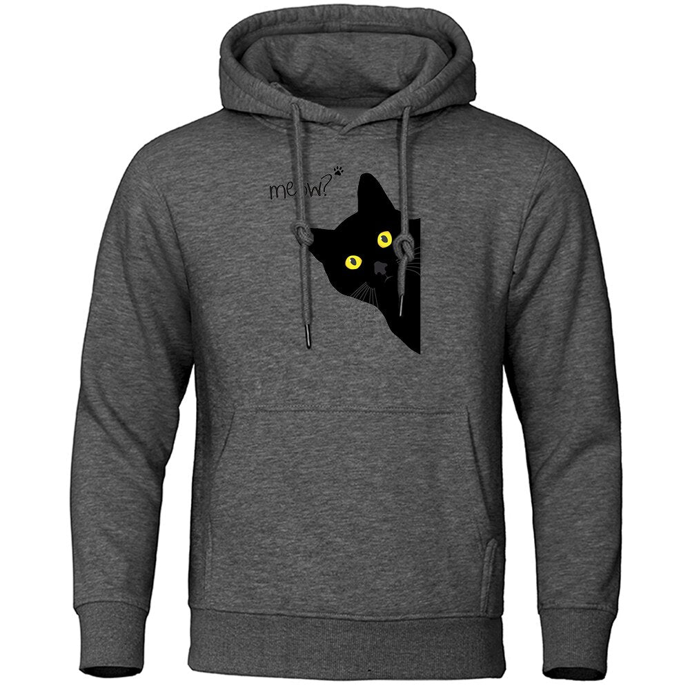 Sweat Chat Noir Curieux - Vraiment-chat