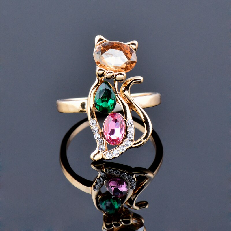 Bague de Chat en Cristal - Vraiment-chat