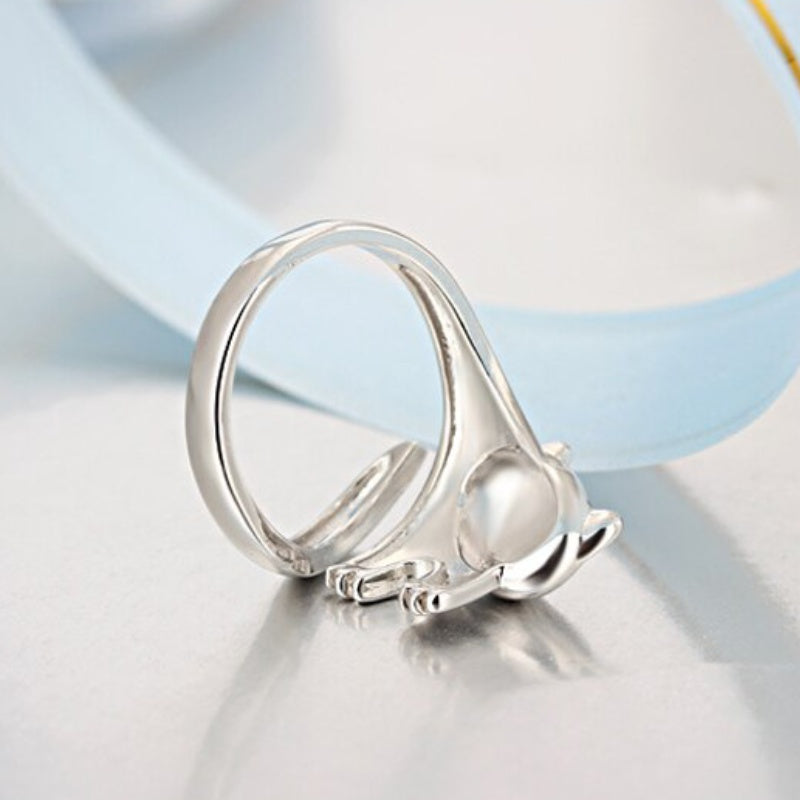 Bague Anneau Chat en Argent - Vraiment-chat