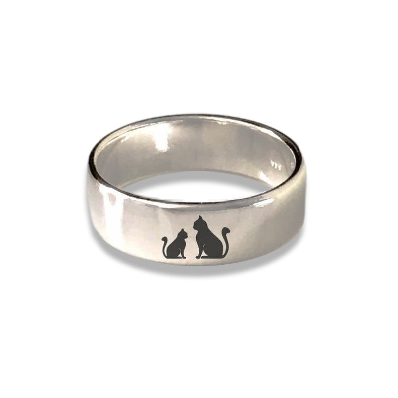 Bague Chat Chaton (Acier) - Vraiment-chat