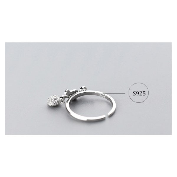 Bague Chat joueur (argent) - Vraiment-chat