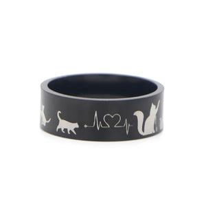 Bague Chat MEOW (Acier) - Vraiment-chat