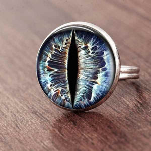 Bague oeil de Chat bleu - Vraiment-chat