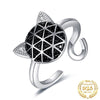 Bijou Bague Chat Brillante (Argent) - Vraiment-chat