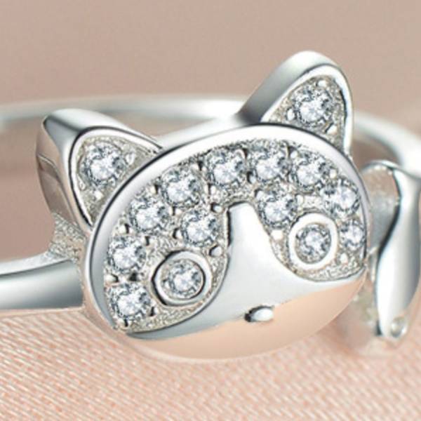 Bague Poisson Chat (Argent) - Vraiment-chat