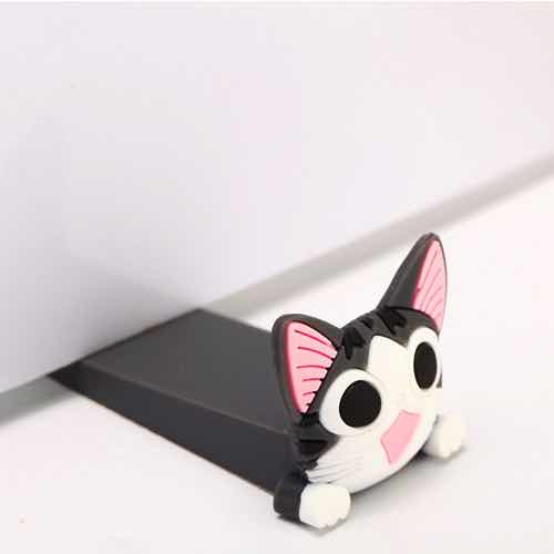 Objet Chat<br/>Bloqueur de Porte silicone - Vraiment-chat