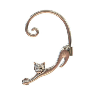 Boucle d'Oreille Chat <br/>Croissant de Chat - Vraiment-chat