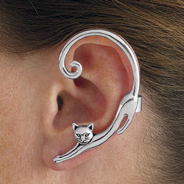 Boucle d'Oreille Chat <br/>Croissant de Chat - Vraiment-chat