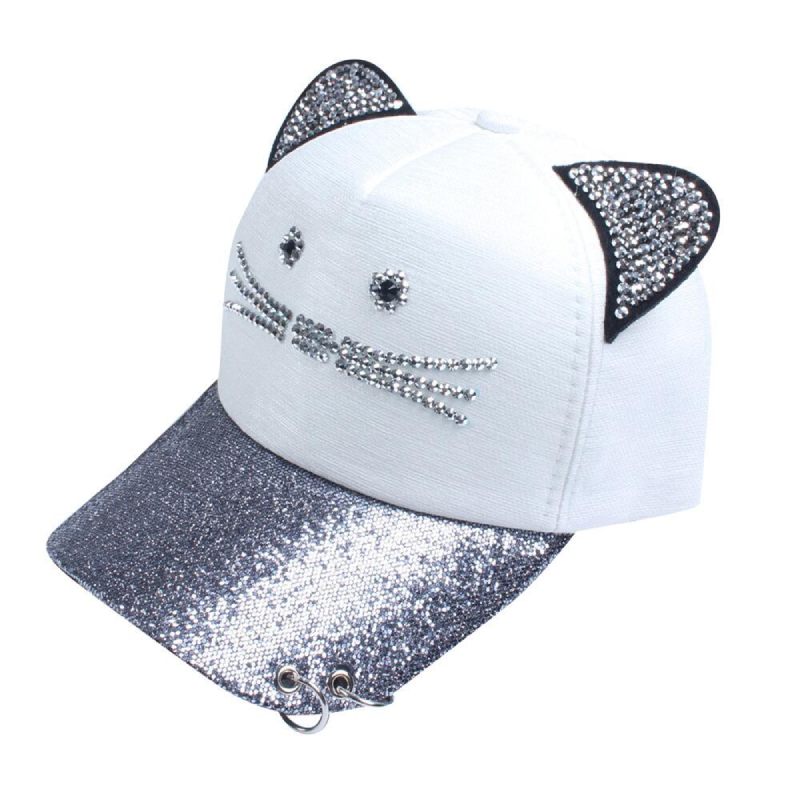 Casquette avec Oreilles de Chat et Anneaux - Vraiment-chat