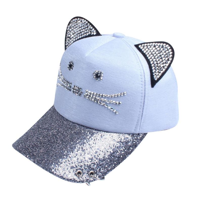 Casquette avec Oreilles de Chat et Anneaux - Vraiment-chat