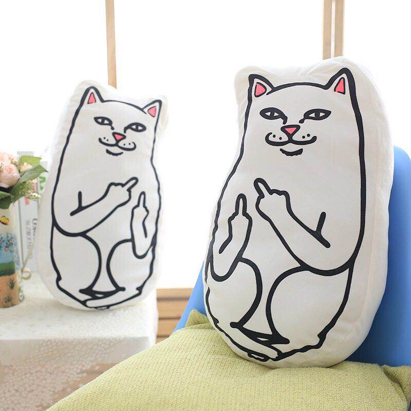 Coussin Chat qui fait des Doigts - Vraiment-chat