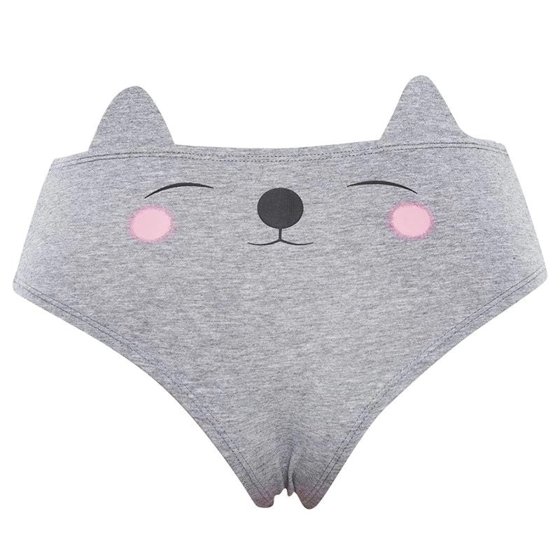 Culotte Femme Chat -Grise - Vraiment-chat