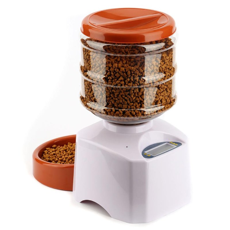 Distributeur Automatique de Croquettes 5.5L Blanc - Vraiment-chat