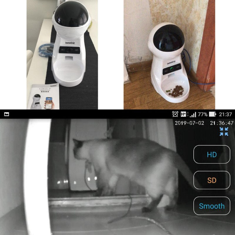 Distributeur de Croquettes Automatique WIFI-Camera - Vraiment-chat