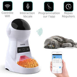 Distributeur Automatique Croquettes Chat WIFI - Vraiment-chat