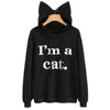 Sweat Chat Fille I'm a Cat