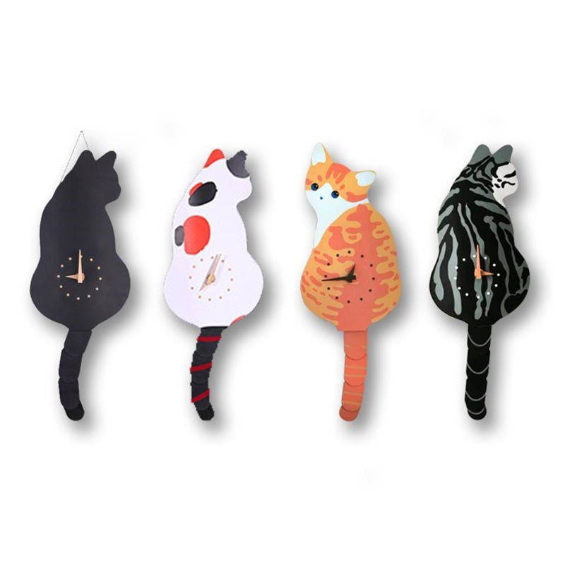 Horloge Chat à la Queue qui Bouge Vraimentchat