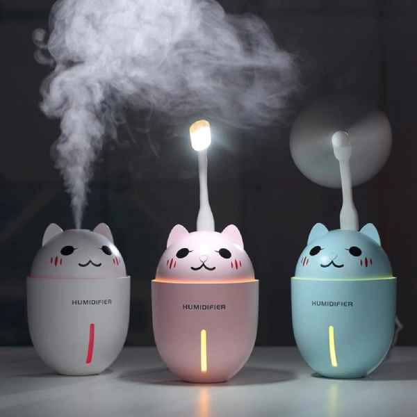 Humidificateur Chat à Ultrason 3 en 1 - Vraiment-chat