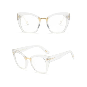 Lunettes de Soleil Oeil de Chat Transparent - Vraiment-chat