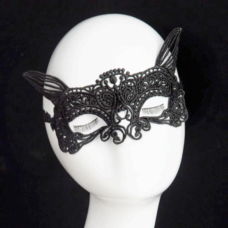 Masque chat dentelle | vraiment-chat