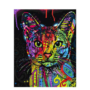 Peinture par numéro Chat Pop Art - Vraiment-chat