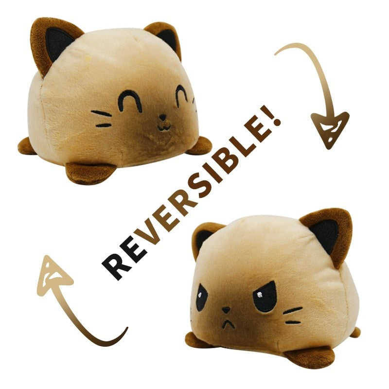 Peluche Réversible Chat Siamois - Vraiment-chat