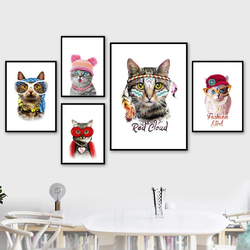 poster de chat à lunettes - Vraiment-chat