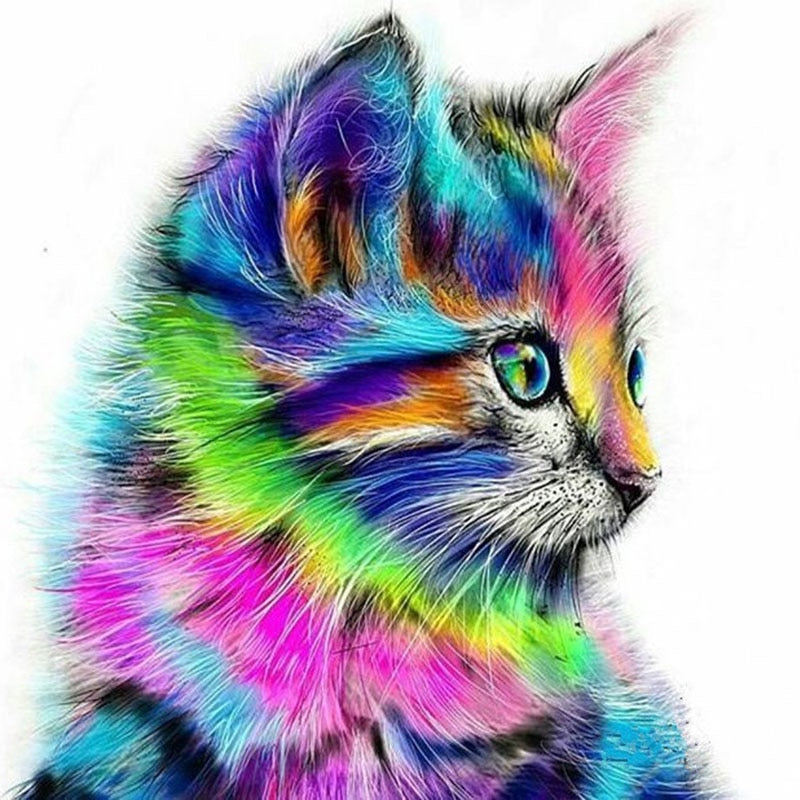 Peinture par Numéro Chat Stylisé - Vraiment-chat