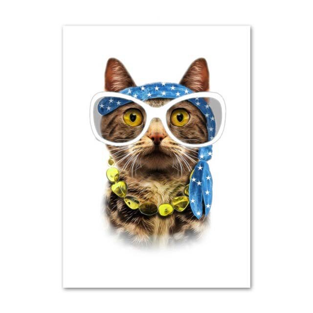 poster de chat à lunettes - Vraiment-chat