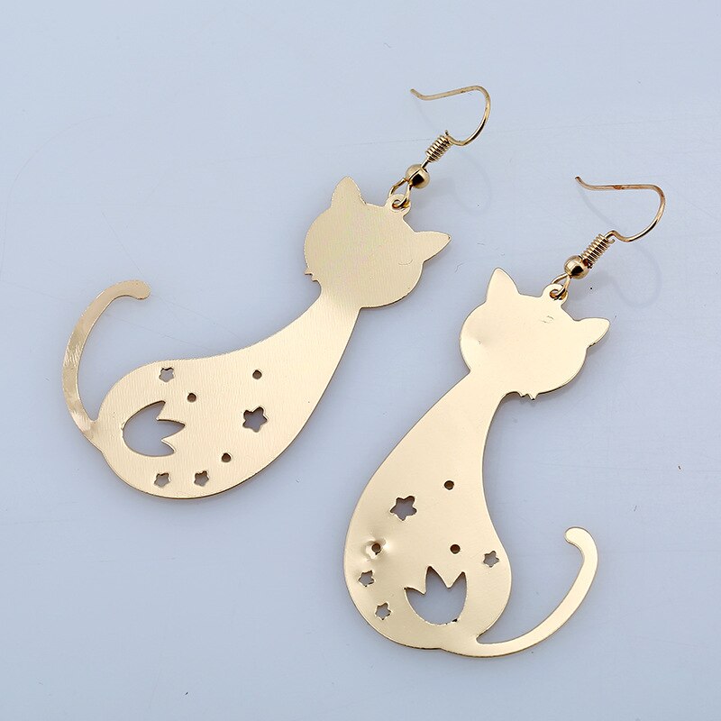 boucles d'oreilles chat noir - Vraiment-chat