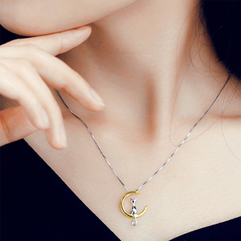 Pendentif Chat sur la Lune - Vraiment-chat