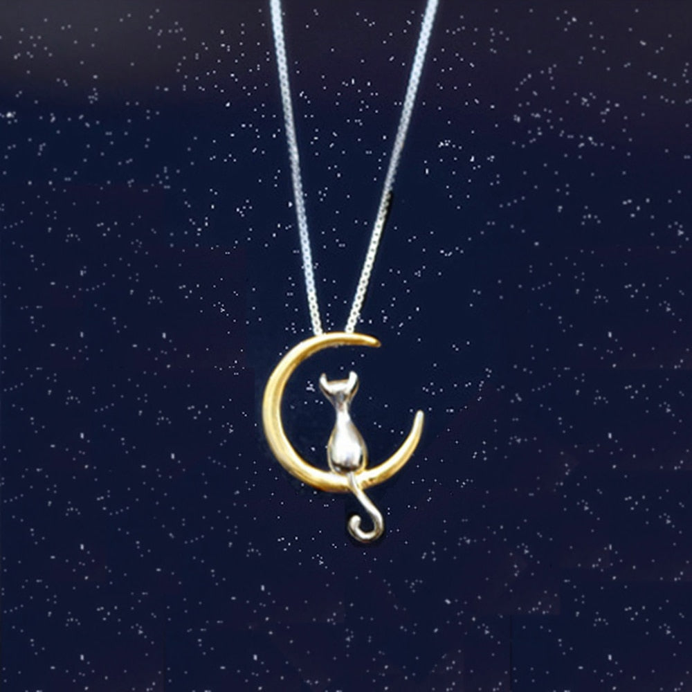 Pendentif Chat sur la Lune - Vraiment-chat