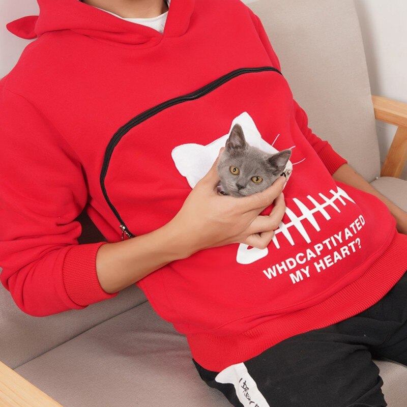 sweat avec poche pour chat - Vraiment-chat