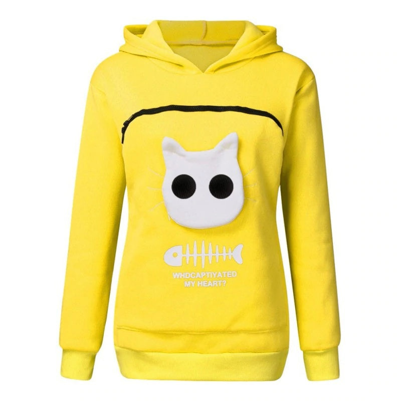 sweat avec poche pour chat - Vraiment-chat