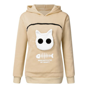 sweat avec poche pour chat - Vraiment-chat